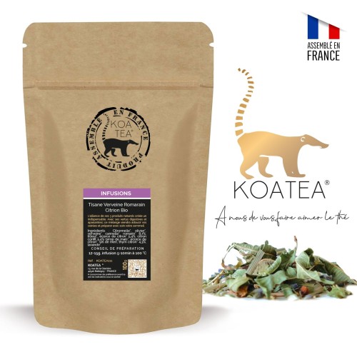 Tisane Verveine Romarin Citron Bio de la marque KOATEA® Réf. KOATEA111 | Infusions | 772 2