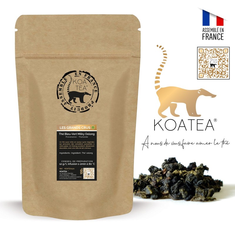 Thé Bleu-Vert Milky Oolong de la marque KOATEA® Réf. KOATEA120 | Thés Oolong | 806