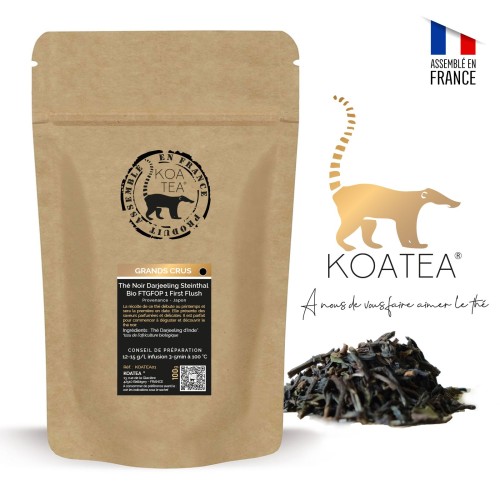 Thé Noir Darjeeling Steinthal Bio FTGFOP 1 First Flush de la marque KOATEA® Réf. KOATEA01 | Les grands classiques | 844 2